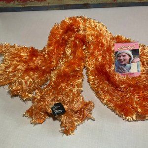 Women Scarf Stylist 96 inches Polyester, Orange